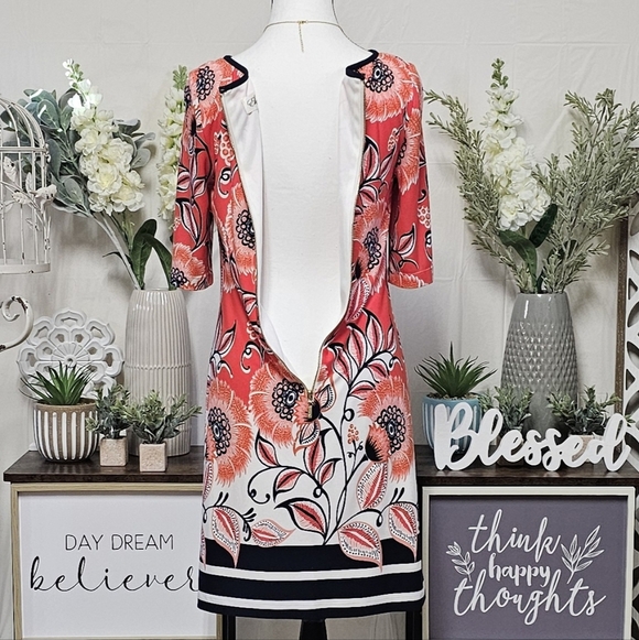 ELIZA J | (STYLE#EJ6M1087) VIBRANT FLORAL SHEATH DRESS - Picture 7 of 16